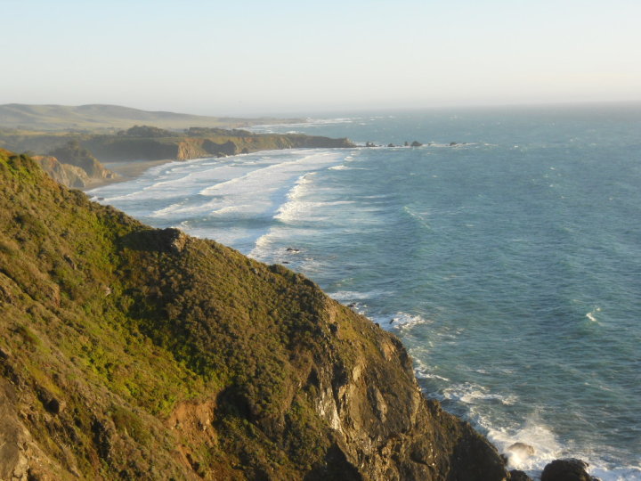 From Ragged Point, looking south back toward San Simeon and Cambria